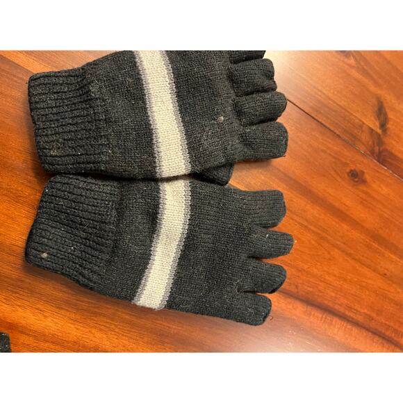 2 Pairs Gloves Knit Fingerless & Fleece REC TECH Adjustable - Picture 4 of 4